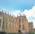  ??  ?? The ceremony will be in St. George’s Chapel at Windsor Castle, a smaller venue than for past royal weddings. ALASTAIR GRANT/AP