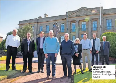  ?? ?? Against all odds The Conservati­ve Party now run South Ayrshire Council