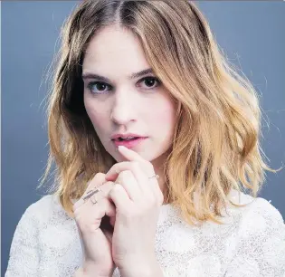  ?? SCOTT GRIES/THE ASSOCIATED PRESS ?? “I just think it’s good not to be too holy about anything, which is why I think doing Pride and Prejudice with zombies is so much fun,” says Lily James.