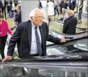  ??  ?? Sen. Bernie Sanders, I-Vt., has insisted upon touting policies, not personal connection­s, as he travels the country.