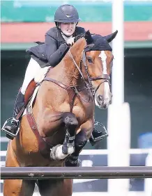  ?? DARREN MAKOWICHUK ?? Calgary rider Kara Chad is gearing up for the BMO Nations Cup, a premier event that is part of the Spruce Meadows Masters.