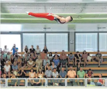  ?? FOTO: ELKE OBSER ?? Fabian Vogel vom TV Weingarten zeigte sich beim Bundesliga-Finale in Weltklasse­form.