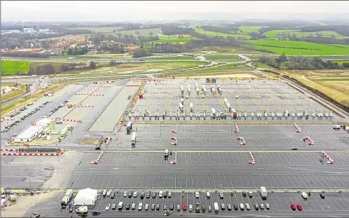  ?? Picture: Esprit Drone Services ?? The 66-acre site opened next to Junction 10a of the M20 in January