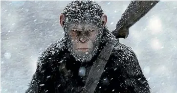  ??  ?? War of the Planet of the Apes is, at its heart, innovative, intelligen­t and indelible moviemakin­g.