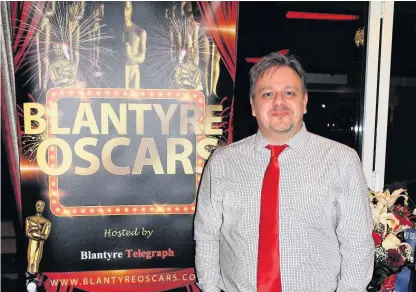  ??  ?? Organiser Paul Veverka is taking a break from this year’s Blantyre Oscars.