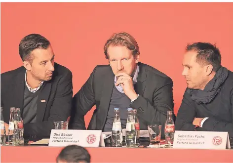  ?? FOTO: FALK JANNING ?? Drei amtierende Aufsichtsr­atsmitglie­der: Björn Borgerding, Dirk Böcker und Sebastian Fuchs (von links).