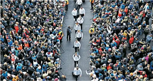  ??  ?? Centre of attention: The Six Nations offers thrilling theatre through the winter for fans who would not normally follow rugby