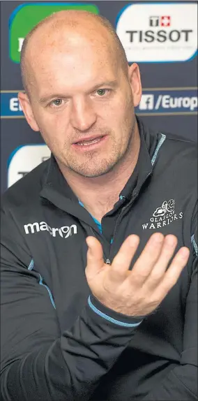  ??  ?? OLD PALS’ ACT: Gregor Townsend will retain coaches Taylor and McFarland