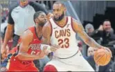 ?? USA TODAY ?? LeBron James (right) during Friday’s NBA match.