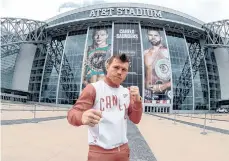  ?? /EFE. ?? Saúl ‘Canelo’ Álvarez no dejará que se caiga la cartelera de este sábado en el AT&T Stadium de Arlington, Texas.