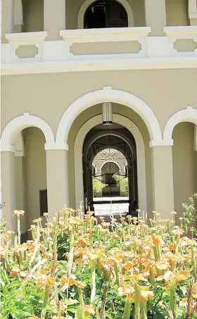  ??  ?? Sobre estas líneas, los jardines del Conservato­rio de Música en Miramar.