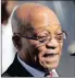  ??  ?? IN THE HOT SEAT: President Jacob Zuma