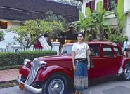  ??  ?? Tourism Authority of Thailand director Khun Kate Kritwutiko­n in downtown Luang Prabang.