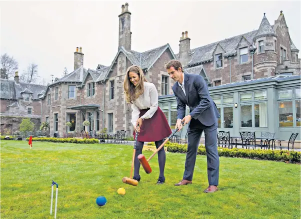  ?? ?? Mixed doubles: you might spot Andy and Kim Murray on the croquet lawn at Cromlix, their hotel near Dunblane…
… where ‘a focus on excellent service’ means you will feel like a celebrity yourself