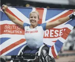  ??  ?? CHAMPION: Paralympia­n Hannah Cockroft