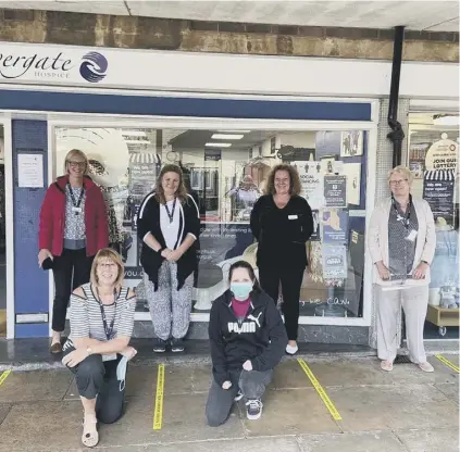  ??  ?? CHARITY: As lockdown eases, Overgate Hospice opens more of its Calderdale charity shops.