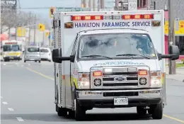 ?? JOHN RENNISON HAMILTON SPECTATOR FILE PHOTO ?? Hamilton has not had a Code Zero event — when one or fewer ambulances are available to respond to calls in the city — since Feb. 24.
