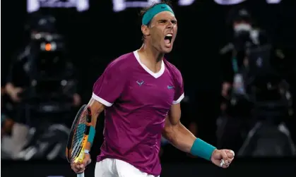  ?? ?? Rafael Nadal said: ‘After a year away from competitio­n, it’s time to come back’. Photograph: Hamish Blair/AP