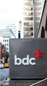  ?? BDC photo ?? BDC headquarte­rs in Montreal—people responding to the needs of small and medium-sized businesses in Canada.