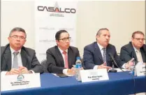  ??  ?? Coordinaci­ón. Funcionari­os de Gobierno y representa­ntes de CASALCO informaron sobre los proyectos de inversión para este año.