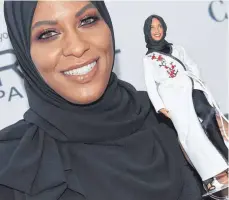  ?? FOTO: DPA ?? Die Säbelfecht­erin Ibtihaj Muhammad mit der ihr nachempfun­denen Barbie-Puppe aus der „Sheroes“-Kollektion.