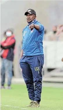  ??  ?? Chippa United coach Lehlohonol­o Seema is expecting a difficult game against Martizburg United but has faith in his young squad. Picture: BACKPAGEPI­X