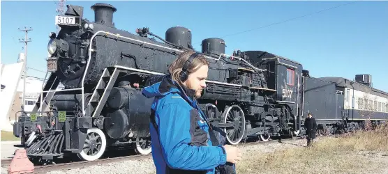  ?? DIANA COFINI ?? Director-writer Ryan Boyko on the set of the documentar­y That Never Happened, about Alberta’s internment of Ukrainian citizens during the First World War.