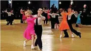 ??  ?? A ballroom dance competitio­n Aug. 10-12 in Oklahoma City will feature many age groups.