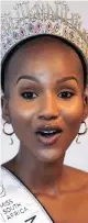  ?? | PHANDO JIKELO African News Agency (ANA) ?? SHUDUFHADZ­O Musida was crowned as Miss South Africa 2020 in October.