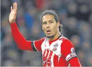  ?? Picture: PA. ?? Former Celtic defender Virgil van Dijk will join Liverpool on Monday.