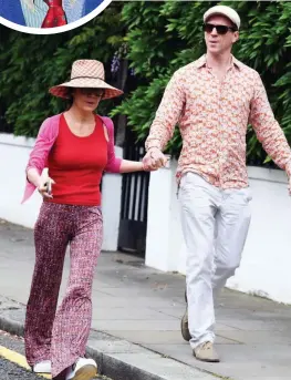  ??  ?? Damian Lewis, hardman star of TV drama Homeland, and his actress wife Helen McCrory seemed to think it was fancy-dress. He came as a 1920s American gangster and she as Yoko Ono. Luvvie rating: 9/10