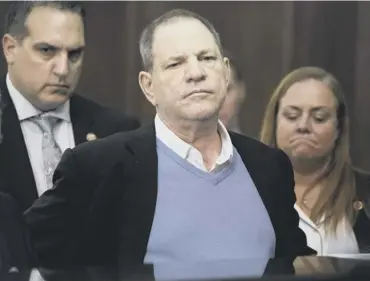  ?? PICTURE; AP ?? Harvey Weinstein in court in New York yesterday