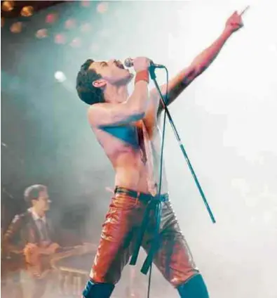  ?? Divulgação ?? Rami Malek caracteriz­ado como Freddie Mercury