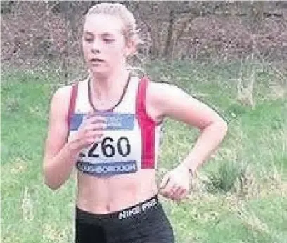  ??  ?? Brynteg Comprehens­ive pupil Isobel Dodd competed at all five cross country events