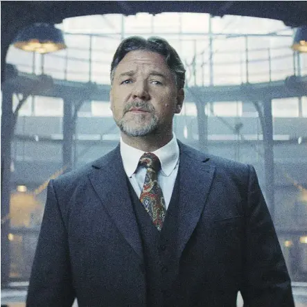  ?? UNIVERSAL PICTURES ?? Russell Crowe plays Dr. Henry Jekyll in The Mummy, which Universal hopes will launch its Dark Universe series of connected movies.