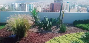  ?? JORDÁN
NOELIA ?? NATURALEZA. Vista a una terraza en un edificio sustentabl­e en Cochabamba.