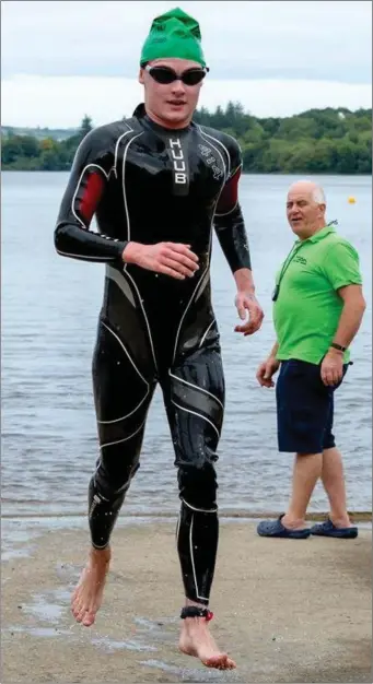  ??  ?? Jack emerges from the water en route to yet another podium finish.