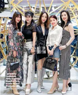  ??  ?? Clementine Dominique, Fanty Soenardy, Angelina Choo, Angela Ng and Stephanie Lee