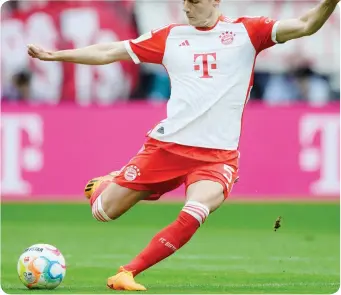  ?? GETTY ?? Benjamin Pavard, 27 anni, con la maglia del Bayern