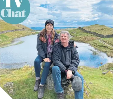  ??  ?? Suki Webster and Paul Merton explore the country in their staycation on wheels
