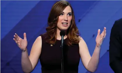  ?? Photograph: J Scott Applewhite/AP ?? Sarah McBride, 32, was elected to Delaware’s state legislatur­e in 2020 having interned in the Obama White House.