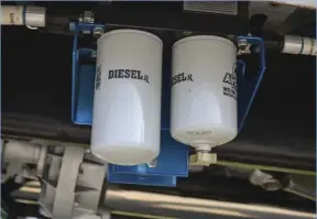  ??  ??  With the injector and pump modificati­ons, there was no way a stock fuel system was going to support the power Brandon had planned on. An Airdog 4G lift pump takes fuel from the tank and sends it up to the hungry diesel engine.