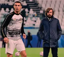  ??  ?? Strategia Andrea Pirlo ha studiato un sistema tattico per valorizzar­e CR7