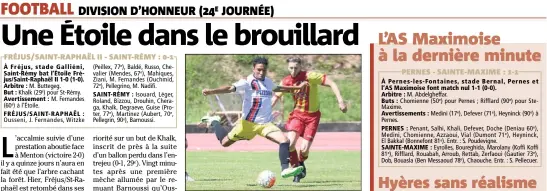  ?? (Photo Philippe Arnassan) ?? Fréjus/St-Raphaël n’a pas su perturber une équipe provençale bien en place.