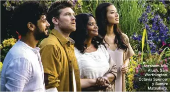  ??  ?? Avraham Aviv Alush, Sam Worthingto­n, Octavia Spencer y Sumire Matsubara.