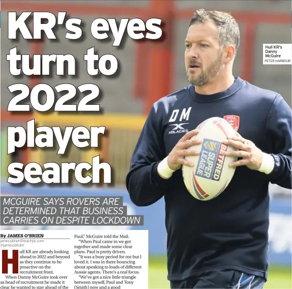  ?? PETER HARBOUR ?? Hull KR’S Danny Mcguire