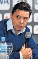  ??  ?? Gallardo. El entrenador deberá apelar a varios cambios.