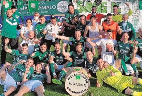  ?? CD MARCHAMALO ?? Marchamalo es el municipio más pequeño de Castilla-La Mancha que jugará en Segunda B