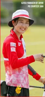  ??  ?? Azusa Yamauchi of Japan Pic Courtesy: AAA