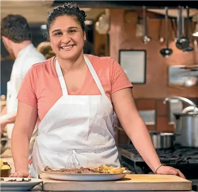  ??  ?? When men do appear on Samin Nosrat’s show, they are often in the background, and only a few of them get a major speaking role.